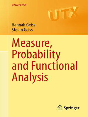 cover image of Measure, Probability and Functional Analysis